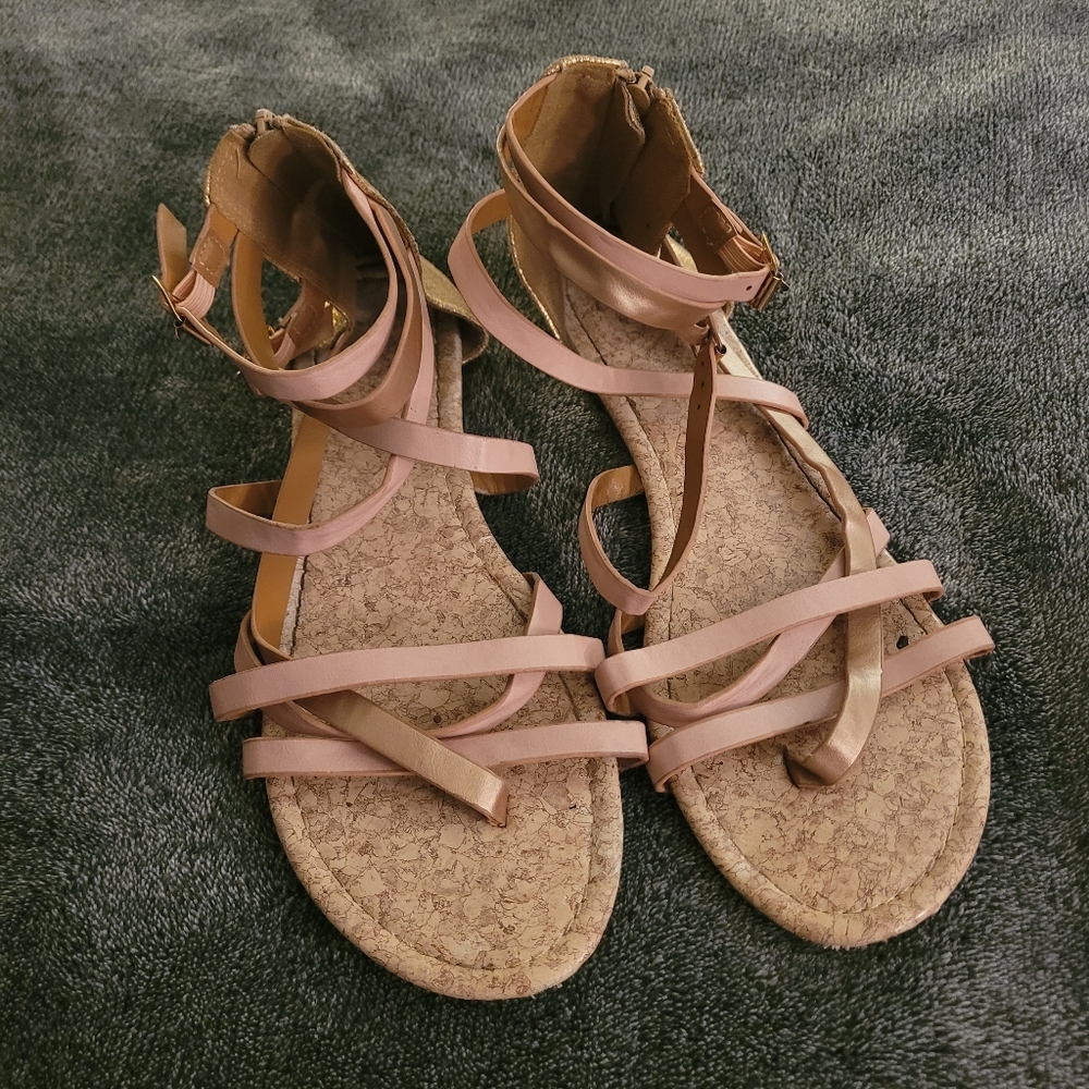 Olivia Miller Strappy Sandals Size 10